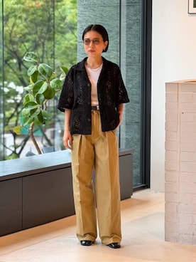 「EDITION（エディション）のアイテム」を使った、Komiya_TOMORROWLANDさん（レディース・150cm）の夏コーディネート