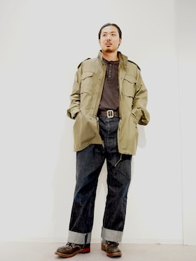 「Alpha Industries（アルファインダストリーズ）のアイテム」を使った、Yujiroさん（メンズ・178cm）の冬コーディネート