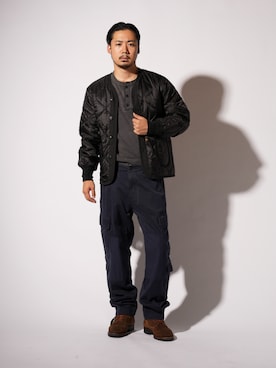 「Alpha Industries（アルファインダストリーズ）のアイテム」を使った、Yujiroさん（メンズ・178cm）の夏コーディネート