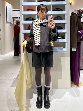 りんさん（骨格ウェーブ・レディース・153cm）の冬コーディネート