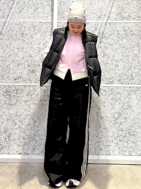 「厚底スニーカー」｜FAさん（レディース・158cm）の冬コーディネート