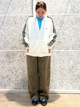 「アイテム（ジャージ）」を使った、FAさん（レディース・158cm）の秋コーディネート