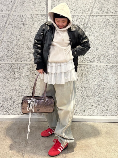 Adilenium シーズン 3 バナナフィット ウォッシュドデニムパンツ