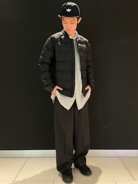 「スタンスミス」｜「アイテム（ジャケット/アウター）」を使った、FSさん（メンズ・175cm）の冬コーディネート