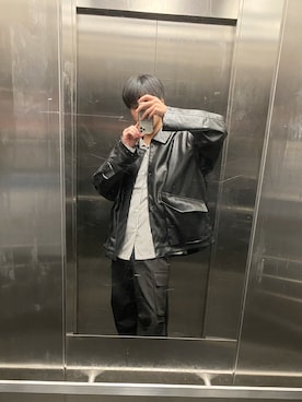 「アイテム（ブルゾン）」を使った、Nataさん（メンズ・175cm・20代）の秋コーディネート