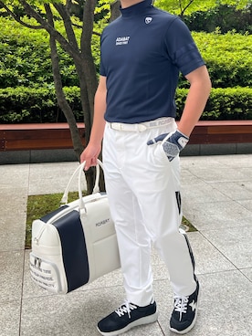 「adabat（アダバット）のアイテム」を使った、リュウさん（メンズ・163cm）の夏コーディネート