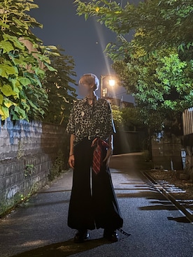 「アイテム（トップス）」を使った、RIKUさん（メンズ・174cm・10代）の秋コーディネート