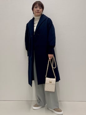 「NOLLEY’S（ノーリーズ）のアイテム（その他アウター）」を使った、Yuki.Tさん（レディース・163cm）の秋コーディネート