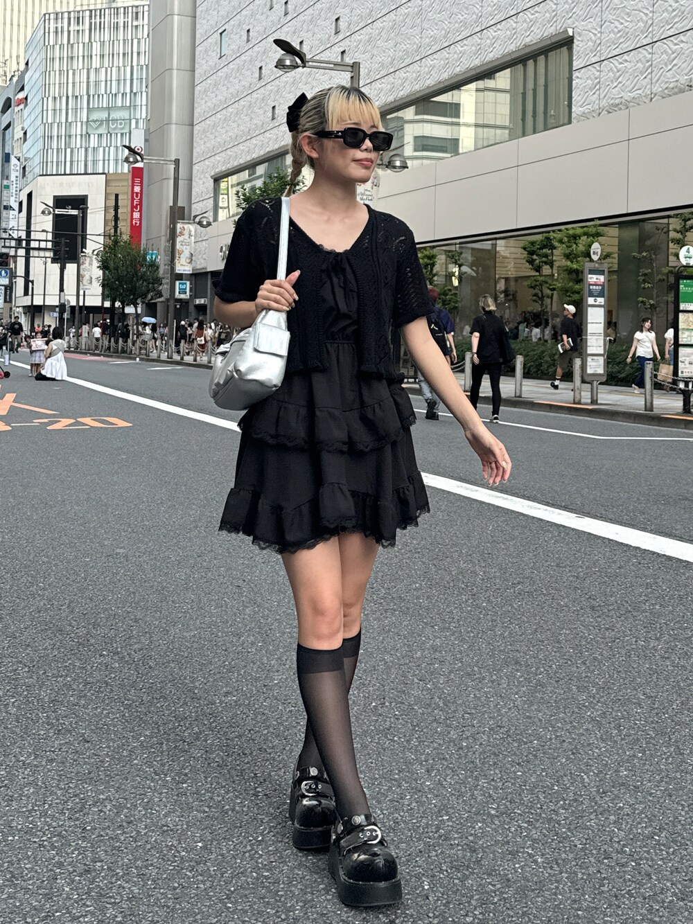 X-girl（エックスガール）の「BUTTERFLY CROCHET CARDIGAN