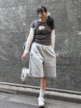 「Mardi Mercredi（マルディメクルディ）のアイテム」を使った、p!noさん（レディース・157cm）の春コーディネート