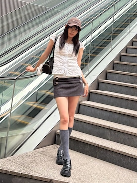 「COACH（コーチ）のアイテム」を使った、p!noさん（レディース・157cm）の夏コーディネート