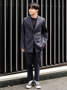 「アイテム（テーラードジャケット）」を使った、shimoryo0102さん（メンズ・165cm・20代）の秋コーディネート