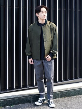 「アイテム（ブルゾン）」を使った、shimoryo0102さん（メンズ・165cm・20代）の夏コーディネート