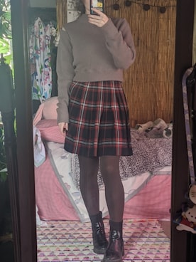 「plaid」｜anthousaiさん（レディース・165cm）の春コーディネート