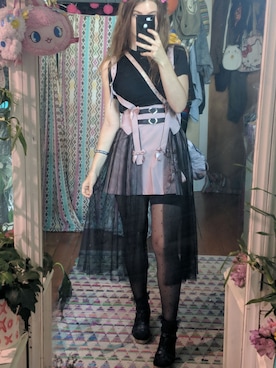 「Mousse（ムース）のアイテム」を使った、anthousaiさん（レディース・165cm）の春コーディネート