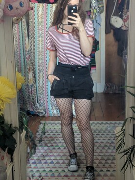 「CONVERSE（コンバース）のアイテム（パンツ）」を使った、anthousaiさん（レディース・165cm）の春コーディネート