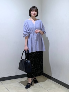 「A part by（アパートバイ）のアイテム（ボストンバッグ）」を使った、chikaさん（レディース・154cm）の秋コーディネート