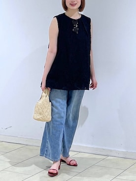 chikaさん（レディース・154cm）の夏コーディネート