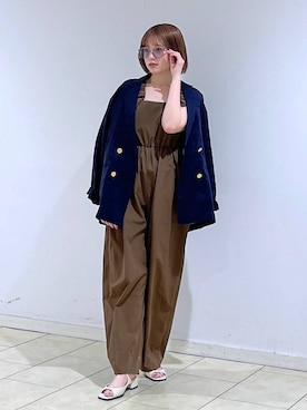 「A part by（アパートバイ）の【UVカット】UVアソートサングラス（サングラス、グレー系）」を使った、chikaさん（レディース・154cm）の春コーディネート