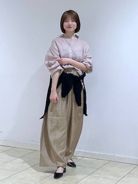 「お仕事コーデ_apart by lowrys」｜chikaさん（レディース・154cm）の春コーディネート