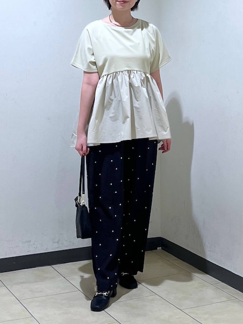 MSGM ペプラムTシャツ　カットソー MSGM Tシャツ 半袖 エムエスジーエム 2641MDM174 195298 99