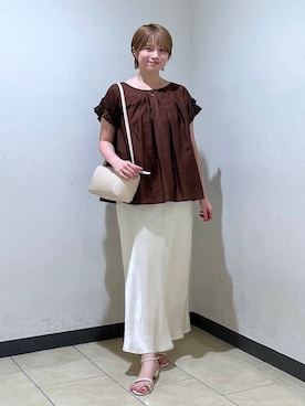 「A part by（アパートバイ）のアイテム」を使った、chikaさん（レディース・154cm）の夏コーディネート