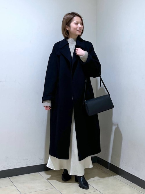カシープ3WAYスタンドロングコート（ステンカラーコート）｜A