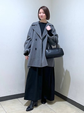 「A part by（アパートバイ）のアイテム（その他アウター）」を使った、chikaさん（レディース・154cm）の冬コーディネート