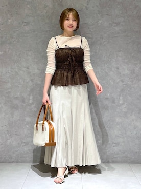 「apart by lowrys」｜chikaさん（レディース・154cm）の春コーディネート