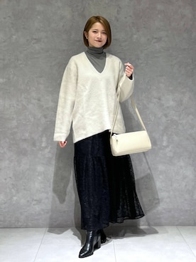 chikaさん(レディース・154cm)の冬コーディネート