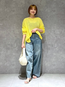 「A part by（アパートバイ）のアイテム（ベルト）」を使った、chikaさん（レディース・154cm）の春コーディネート