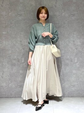 「人気アイテムをチェック！」｜「アイテム（カーディガン/ボレロ）」を使った、chikaさん（レディース・154cm）の冬コーディネート