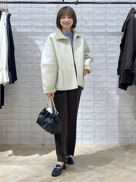 「apart by lowrys」｜「アイテム（ジャケット/アウター）」を使った、chikaさん（レディース・154cm）の秋コーディネート