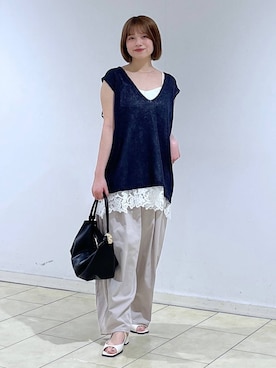 chikaさん（レディース・154cm）の春コーディネート