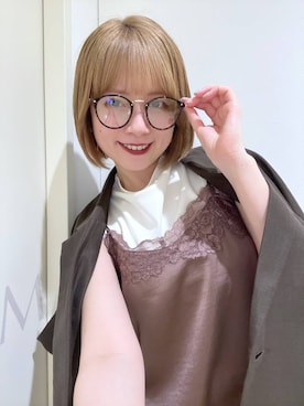 「A part by（アパートバイ）の≪追加4≫【調光・UVカット】カラーが変わる調光アソートサングラス（サングラス）」を使った、chikaさん（レディース・154cm）の夏コーディネート