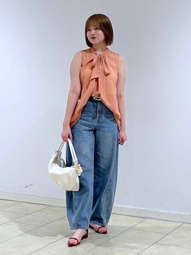 A part byのシャツ/ブラウス（オレンジ系）を使った人気ファッション