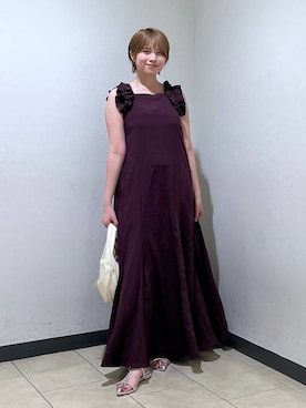 「A part by（アパートバイ）のアイテム（ワンピース/ドレス）」を使った、chikaさん（レディース・154cm）の夏コーディネート
