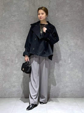 「A part by（アパートバイ）のアイテム（オールインワン・サロペット）」を使った、chikaさん（レディース・154cm）の春コーディネート