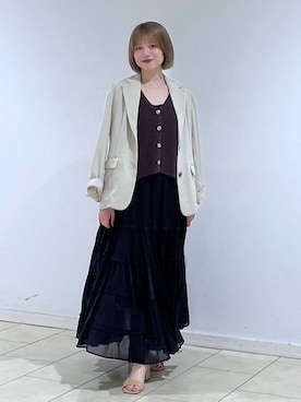 chikaさん（レディース・154cm）の夏コーディネート