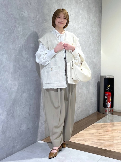 【値下げ】apart by lowrys　ツイードベスト A part by（アパートバイ）の「ツィードベスト（ベスト）」 - WEAR