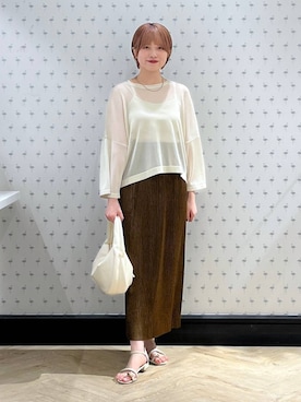 「人気アイテムをチェック！」｜chikaさん（レディース・154cm）の夏コーディネート