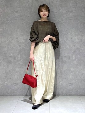 「おでかけ」｜「アイテム（バレエシューズ）」を使った、chikaさん（レディース・154cm）の秋コーディネート