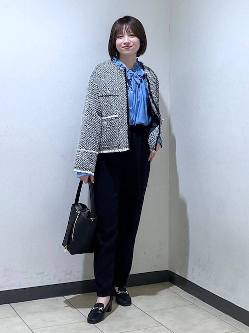 セレモニー】C*ジャガードブラウスセットアップ（スーツセット）｜A