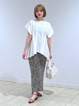 「お仕事コーデ_apart by lowrys」｜chikaさん（レディース・154cm）の夏コーディネート