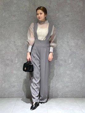 「A part by（アパートバイ）のアイテム（オールインワン・サロペット）」を使った、chikaさん（レディース・154cm）の春コーディネート