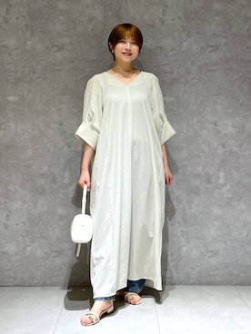 「A part by（アパートバイ）のアイテム（ワンピース/ドレス）」を使った、chikaさん（レディース・154cm）の夏コーディネート