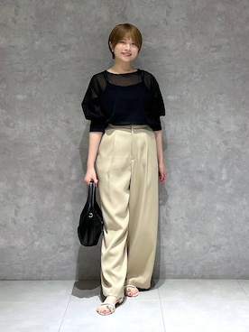 「A part by（アパートバイ）のアイテム」を使った、chikaさん（レディース・154cm）の夏コーディネート