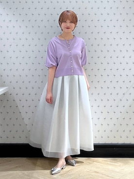 「人気アイテムをチェック！」｜chikaさん（レディース・154cm）の夏コーディネート