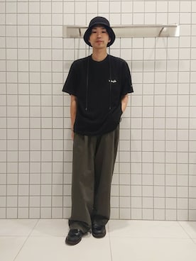 「ここでしか手に入らない別注アイテム」｜ちくちさん（メンズ・168cm）の夏コーディネート