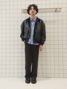 「アイテム（ブルゾン）」を使った、ちくちさん（メンズ・168cm）の夏コーディネート